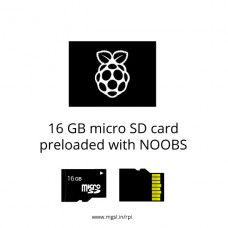 16 GB Micro SD Card preloaded with NOOBS